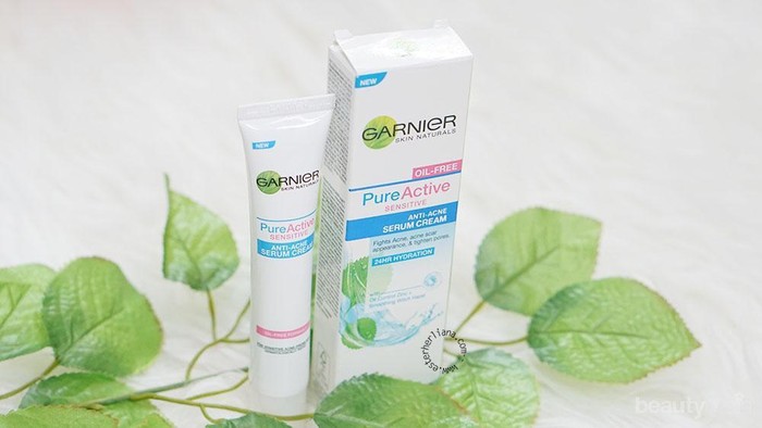 Garnier Pure Active Sensitive Anti-Acne Serum Cream, Solusi untuk Kulit Berjerawat!