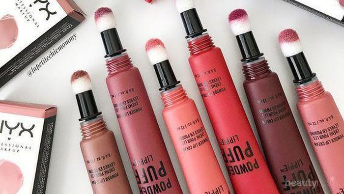 NYX Powder Puff Lippie Lip Cream, Cute Lipstik dengan Aplikator Unik