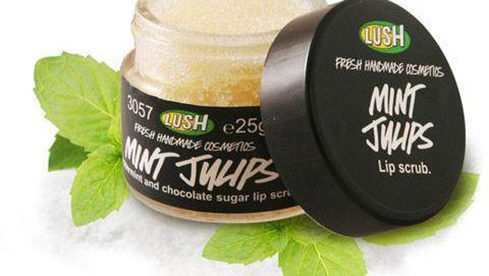 Lush Mint Julips, Lip Scrub Berbahan Alami yang Aman Jika Termakan