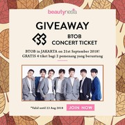 [GIVEAWAY ALERT] Beautynesia Bagi-bagi Tiket Konser BTOB Gratis! Yuk, Ikutan!