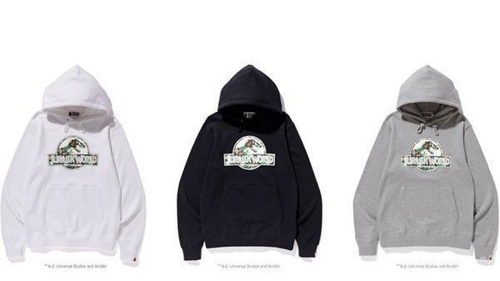 Kolaborasi Antara BAPE dan Jurassic World Wajib Banget Jadi Koleksi Para Pecinta Film