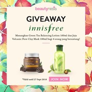 [GIVEAWAY ALERT] Mau Skincare Innisfree Gratis? Ikutan Giveaway Beautynesia Yuk!