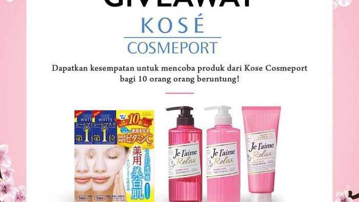 [GIVEAWAY ALERT] Mau Secantik Wanita Jepang? Yuk, Ikutan Giveaway Beautynesia dan Dapatkan Hampers Kose Cosmeport