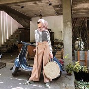 [FORUM] Fashion Hijab Two Tone Stripe Shirt Bikin Makin Stylish!