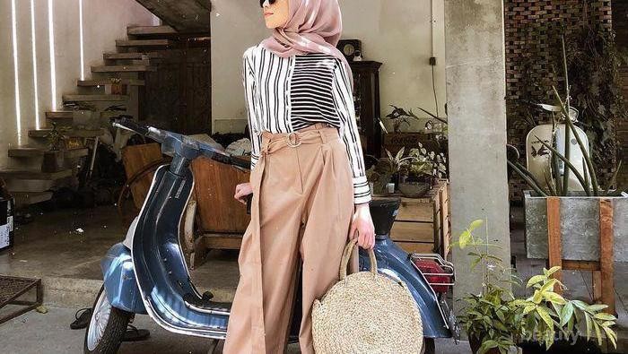 [FORUM] Fashion Hijab Two Tone Stripe Shirt Bikin Makin Stylish!