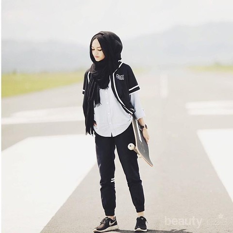 Style baju baseball store hijab