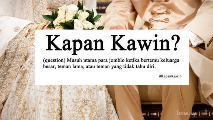 [FORUM] Jawaban ngeles apa yang akan kamu berikan ketika ditanya kapan menikah?