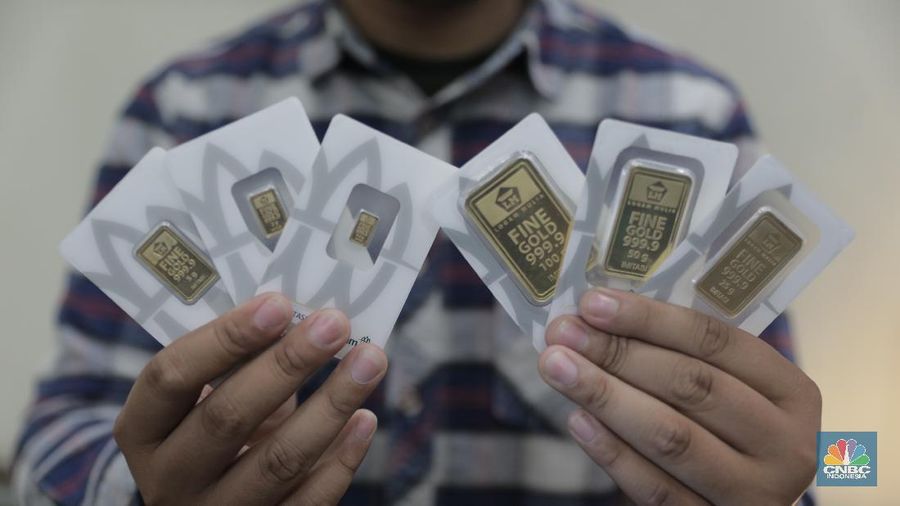 Emas Antam (CNBC Indonesia/ Tri Susilo)