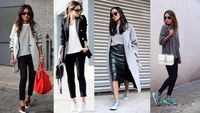 sneaker heels outfits
