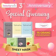 [Winner Announcement] My Beauty Diary, Sheet Mask yang Praktis Bikin Kulit Glowing
