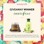 [GIVEAWAY ALERT] 4 Pemenang Giveaway Beautynesia Berhadiah Skincare Innisfree, Congrats Ladies!
