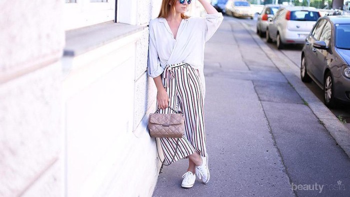 Anti Mati Gaya! 5 Model Atasan Ini Cocok Dipadukan Celana Kulot Stripe