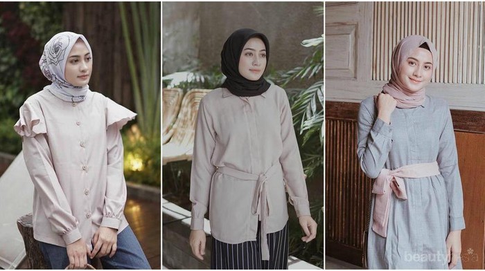 Mau Hits Ini Pilihan Kemeja Dengan Model Kekinian Yang Lagi Banyak Dicari Para Hijabers