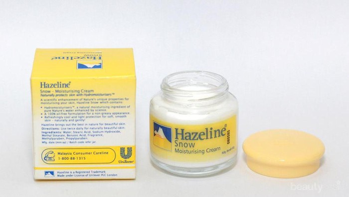 Dear, Ada yang Masih Pakai Hazeline Snow Moisturising Cream? Legendaris Banget Loh Ini!