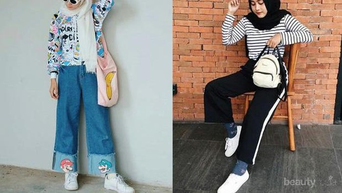 Inspirasi Padu Padan Sneakers untuk Hijabers yang Bisa Dipakai Ngampus!