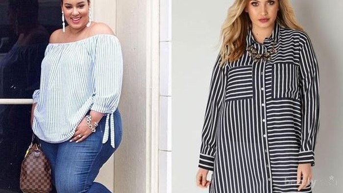 Size Does Not Matter Anymore! Intip Beberapa Tips Mengenakan Stripes Outfit untuk Plus Size Women