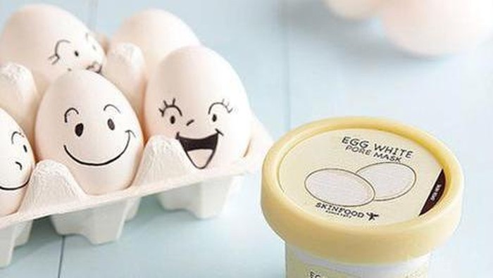 Ladies, Bersihkan Pori-Pori Wajah dengan SKINFOOD Egg White Pore Mask yuk!