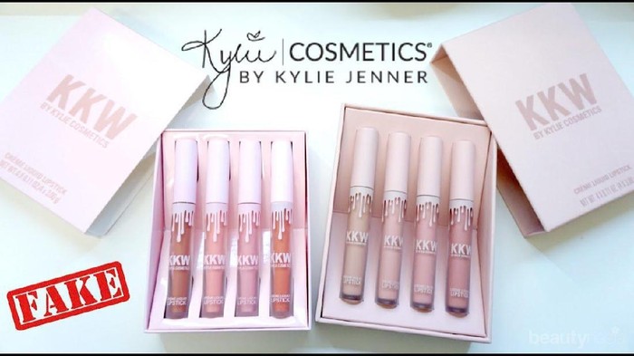 Jangan Sampai Tertipu, Cermati Perbedaan Liquid Lipstick Kylie Cosmetics yang Asli dan Palsu Ini!
