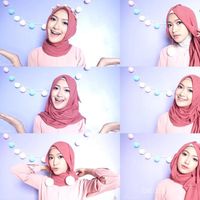 cara memasang headpiece hijab