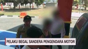 VIDEO: Pelaku Begal Sandera Pengendara Motor