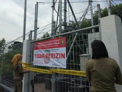 6 Tower BTS Tak Berizin di Boyolali Disegel Satpol PP