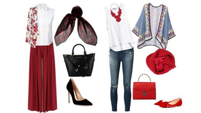 Agar Tak Berlebihan, Begini Tips Padu Padan Memakai Hijab Warna Merah