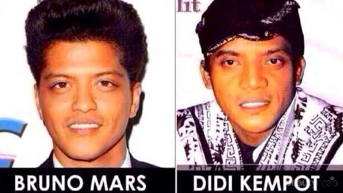 Wow! Menurut Kalian Bruno Mars dan Didi Kempot Mirip Gak Sih?? Hehe..