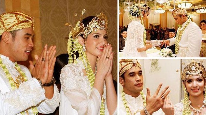 Bisa Jadi Inspirasi, 4 Gaun Pengantin  Adat Selebriti Ini Oke Banget Lho!