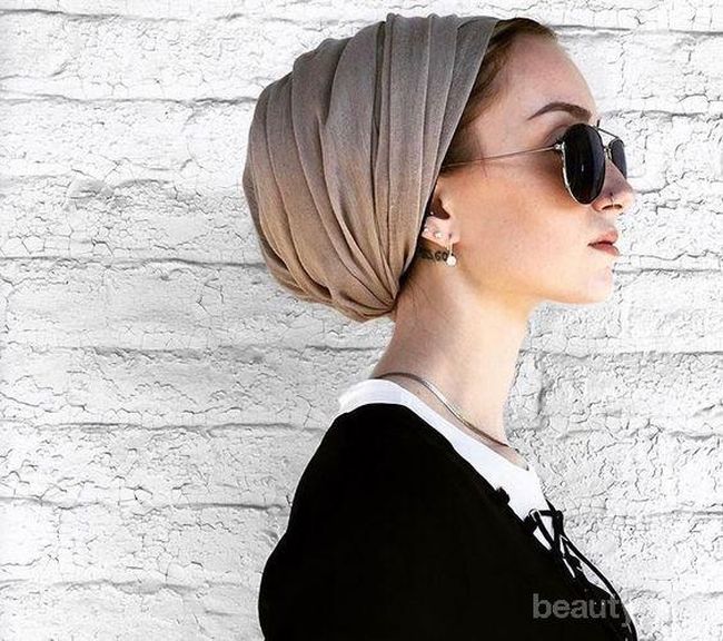 gaya turban untuk hijab