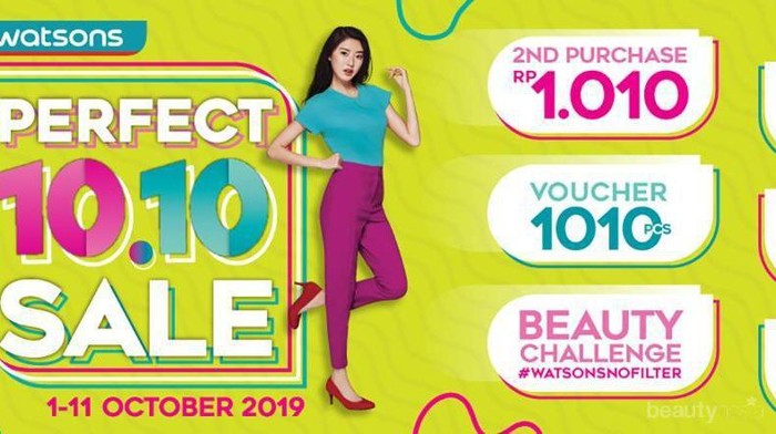 Watsons Gelar Perfect 10.10 Sale, Produk Kecantikan Diskon Hingga 70%