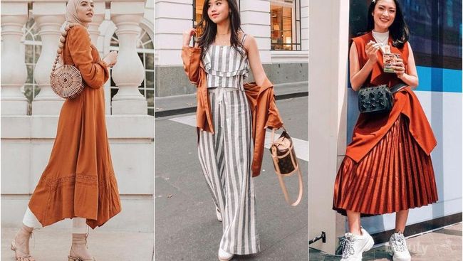 Tips Fashion  Kombinasi  Outfit Warna  Terracotta yang Chic 