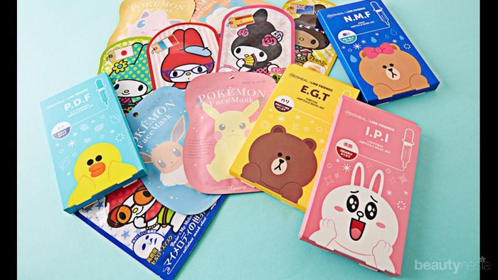 Gemas! Sheet Mask Asal Korea dan Jepang Ini Punya Desain Karakter yang Unik