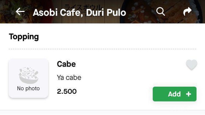 Lucu, Begini Anehnya Deskripsi Menu Makanan di Aplikasi Online