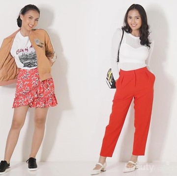 Inspirasi Outfit Warna Terang ala Artis Indonesia