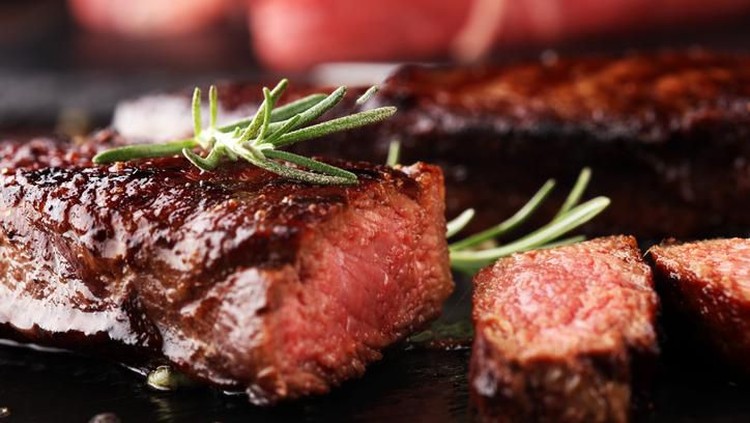 Barbecue Rib Eye Steak or rump steak - Dry Aged Wagyu Entrecote Steak