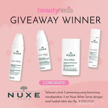 [GIVEAWAY ALERT] 3 Pemenang Giveaway Nuxe! Selamat Ya, Ladies!