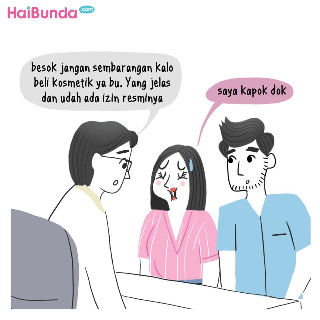 Gara-gara tertarik kosmetik murah, Bunda di komik ketipi nih. Bunda punya pengalaman serupa enggak? Share yuk ceritanya.