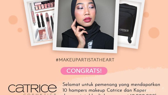 [GIVEAWAY ALERT] 10 Pemenang Giveaway Catrice, Selamat ya