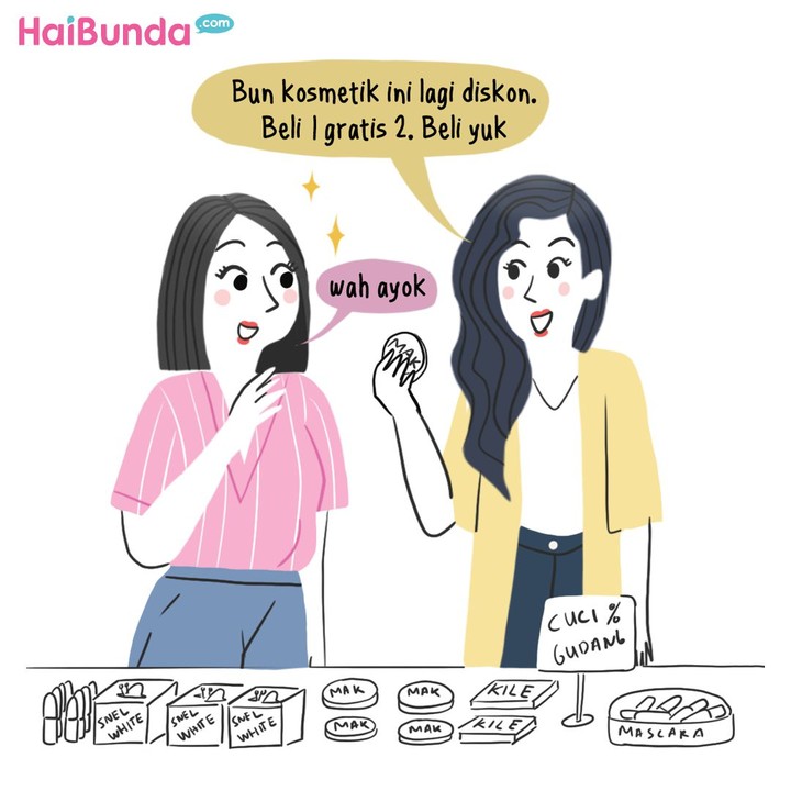 Gara-gara tertarik kosmetik murah, Bunda di komik ketipi nih. Bunda punya pengalaman serupa enggak? Share yuk ceritanya.