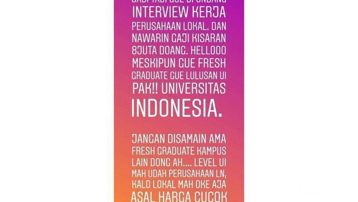 [FORUM] Viral, fresh graduate nolak gaji 8 juta? Menurut kalian gimana girls?