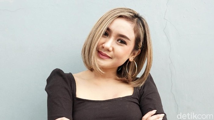Cita Citata saat ditemui di studio Trans TV.