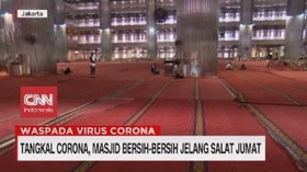 VIDEO: Tangkal Corona, Masjid Bersih-bersih