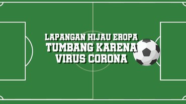 Infografis: Lapangan Hijau Eropa Tumbang karena  Virus Corona