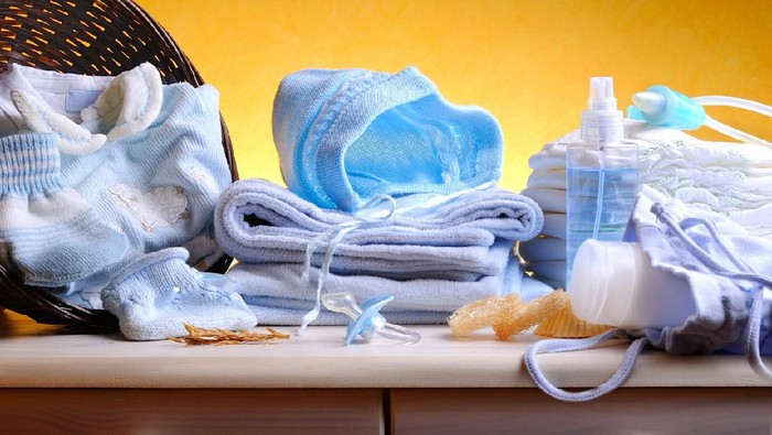 diapers, creams and other equipment