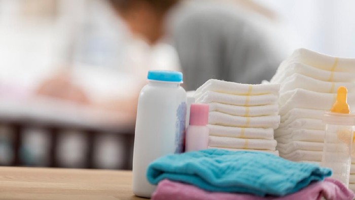 diapers, creams and other equipment