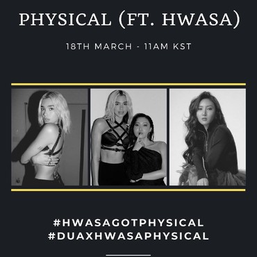 Lirik Lagu Physical - Hwasa Feat. Dua Lipa