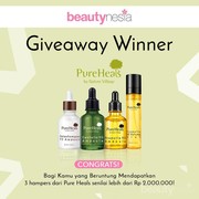 [GIVEAWAY ALERT] 3 Pemenang Paket Hadiah PureHeal's! Intip Disini Ya Ladies!