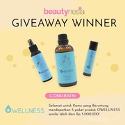 [GIVEAWAY ALERT] 5 Pemenang Giveaway Owellness! Intip Disini Yuk Ladies!