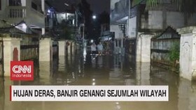 VIDEO: Hujan Deras, Sejumlah Wilayah di Jakarta Banjir