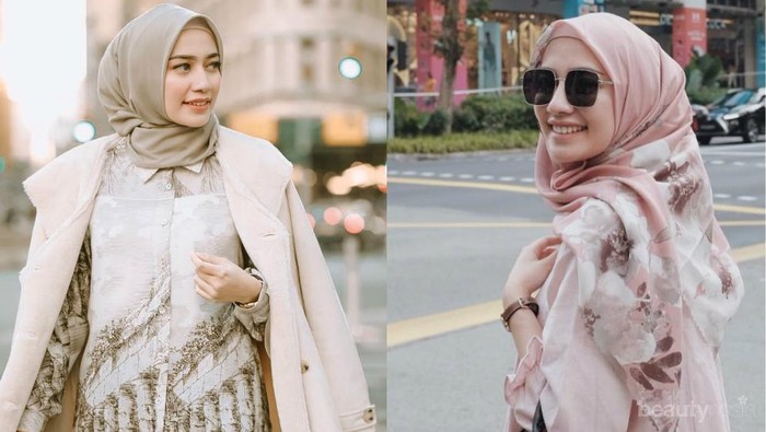 Gak Ribet! Celana Kulot, Jeans dan Rok Jadi Andalan Liburan Modis Hijabers Mega Iskanti